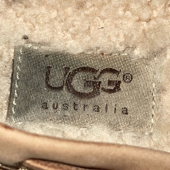 UGG Australia Tan Sheepskin Leather Driving Moccasin Seafoam Flats Size 5 in tan - Picture 3 of 12